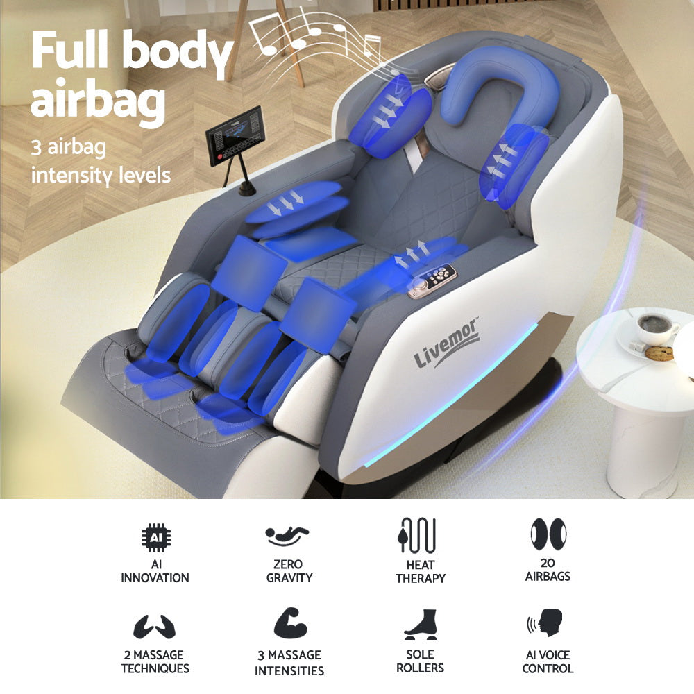 NNEDSZ Livemor Massage Chair Electric Recliner Home Massager Beryl