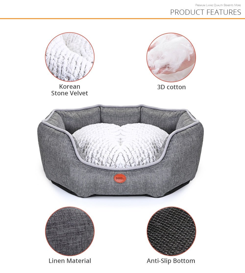 Dog Bed Soft Sleeping Sofa Waterproof Cushion Mat For Puppy Cat Cotton Pillow Pet Supplies